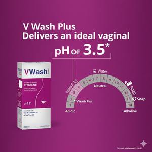 VWash, Lavado Íntimo para Mujeres, Equilibrio del pH, Líquido de Higiene Íntima, 100 ml, Cuidado de la Piel - Product Image 3