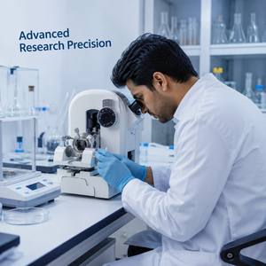 High Precision Aluminium Binocular <b>Microscope</b> | Head Optical Laboratory Instrument for Research Educational and Scientific Use - Product Image 4