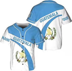 Custom Baseball Jersey Unisex Short Sleeve Button Up Color Blocking Moisture Wicking Polyester Adult All Seasons Sportswear - Product Image 6