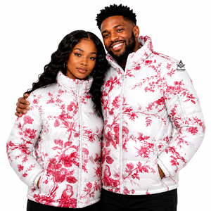 Veste matelassée d'hiver unisexe élégante de haute qualité avec logo personnalisé, style maçonnique héritage, entièrement sublimée pour hommes et femmes - Product Image 1