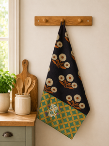 Essuie-tout de cuisine floral absorbant, chiffon de nettoyage doux, torchon décoratif pour la maison et la cuisine - Product Image 3