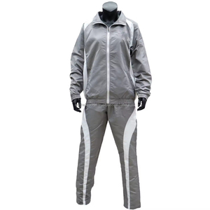 Ensemble de vêtements de sport unisexe en nylon, XXL de grande taille, logo personnalisé, design vintage, survêtement coupe-vent à motif solide disponible à l'OEM Offre Spéciale - Product Image 2