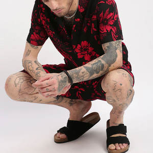 Ensemble de survêtement décontracté personnalisé pour homme, 2 pièces, t-shirt à manches courtes imprimé et short, style streetwear estival - Product Image 2