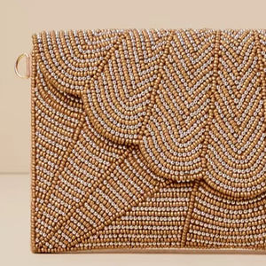 Pochette élégante brodée de perles pour femmes et jeunes filles – Sacs à main haut de gamme en perles - Product Image 2
