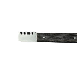 High Quality Striping Groomer Tool Wooden Handle Pet <b>Dog</b> Grooming Stripping Knife - Product Image 3