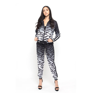 Ensemble de survêtement pour homme grande taille à imprimé animal, manches longues, fermeture éclair sur le devant, pantalon de jogging sportif longueur cheville, vêtements d'hiver - Product Image 5