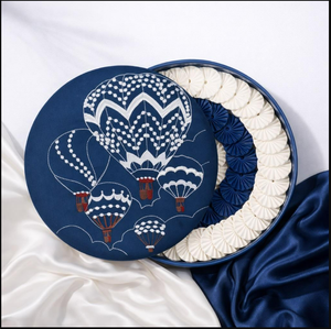 Boîtes cadeaux de luxe pour l'Aïd et le Ramadan, en lin, faites à la main, style floral, avec broderie personnalisée du logo, pour chocolats, desserts, dattes, cadeaux promotionnels - Product Image 4