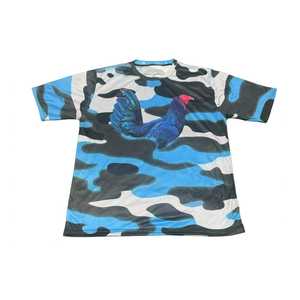 T-shirt personnalisé avec logo camouflage pour coq de combat - T-shirt en polyester sublimé imprimé coq de combat pour homme, style streetwear 180g, vêtements Gamefarm - Product Image 3