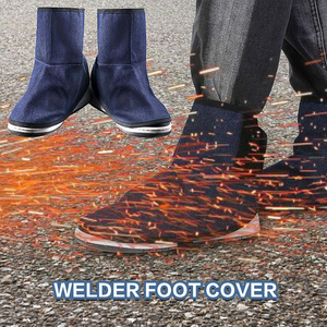 Salopette de soudage en jean anti-coupure robuste, résistante à la chaleur et à l'abrasion, imperméable, anti-rayonnement, certifiée CE pour la sécurité du soudage - Product Image 6