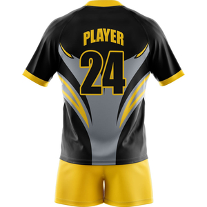 Ensemble Maillot et Short de Rugby en Polyester de Qualité Supérieure 2026 – Personnalisable avec Logo Imprimé, Séchage Rapide, pour Adultes - Product Image 2
