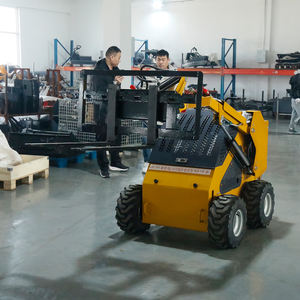 Mini chargeuse compacte CE & EPA, chenille de chargeuse antidérapante avec tondeuse/godet à creuser/meuleuse de souches - Product Image 5