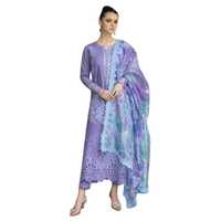 Baju Shalwar Kameez Pakistan & India untuk Musim Panas, Bahan Katun Lawn, Pakaian Formal dengan Fitur Cepat Kering & Bebas Kerut