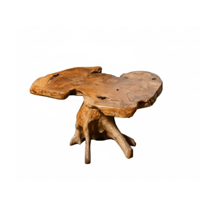 Juego de Mesa de Raíz de Teca Rústica Artesanal Premium ARTERRA con Sillones Esculpidos, Muebles Modernos para Sala de Estar, Patio o Cafetería - Product Image 5