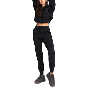 Sweat à capuche à col montant pour femme avec logo personnalisé - Top court respirant pour l'automne et l'hiver en tissu coton et élasthanne - Product Image 6