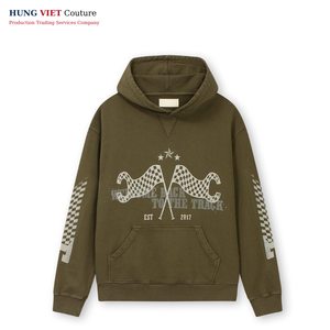 Fabricant Sweatsuit Mens Heavyweight Tracksuits Sweatpants and Unisex Hoddie Custom Puff Printing Logo Acid Wash Hoodie Hoodie Set - Product Image 3