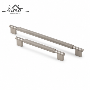 Brushed Brass Cabinet Handle with Rounded Edge Flat Bar Shape <b>Gold</b> Finish Minimalist <b>Drawer</b> <b>Pull</b> Modern Furniture Hardware - Product Image 3