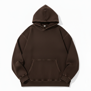 Sudadera con Capucha Oversize de Algodón 100% con Lavado Ácido, Estilo Vintage, Personalizable, para Hombre, de Gran Gramaje, Estilo Urbano, con Hombros Caídos - Product Image 4