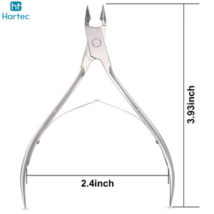 Coupe-cuticules en acier inoxydable durable à forte adhérence, ouverture large, lame tranchante, pour manucure et pédicure, soin des ongles des mains et des pieds - Product Image 3