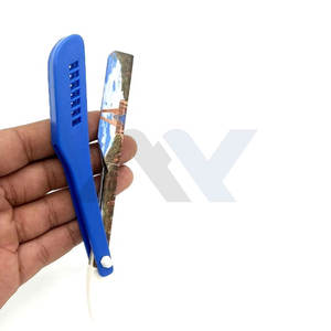 Navaja de Afeitar Profesional de Una Sola Hoja para Barbería, Venta al por Mayor, Color Personalizado, Empaque Sostenible, Navajas para Afeitar la Garganta - Product Image 3