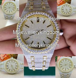 Lced Out VVS Moissanite <b>Watches</b> <b>Diamond</b> Automatic Movement Luxury Handmade Fully Ice Out <b>Diamond</b> Hip Hop <b>Watches</b> - Product Image 4