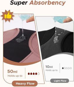 Culottes menstruelles anti-fuites pour femmes, prix usine, en coton confortable, taille haute, respirantes, réutilisables, OEM ODM en gros - Product Image 4