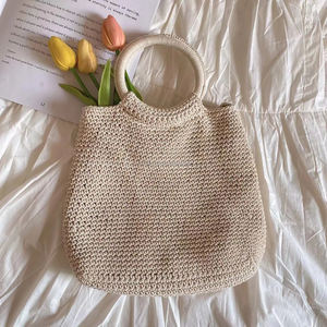 Monedero hecho a mano con cremallera de ganchillo para niñas con bolso de ganchillo de alta calidad Proveedor indio de punto - Product Image 3