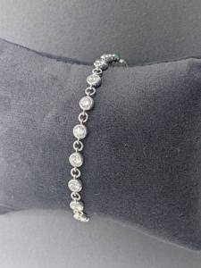 Bracelet tennis de haute qualité en or massif 10 carats pour femme, serti de diamants CVD ronds brillants DEF VVS, certifié IGI, cadeau idéal - Product Image 6