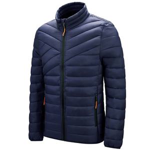 Chaqueta Bomber de Color Sólido Vithas Industry para Hombre, Talla Grande, Cierre de Cremallera Impermeable, Exterior de Cuero Genuino, Lona de Algodón con Letras - Product Image 1