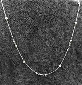 Collier en argent sterling naturel avec perles d'eau douce de qualité AAA, bijoux élégants faits à la main, cadeau de mariage tendance pour femmes - Product Image 2