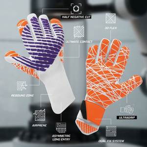 Diseña tus Propios Guantes de Portero Deportivos Transpirables de Látex con Dedos Completos, para Uso en Exteriores, con Características Antideslizantes e Impermeables - Product Image 3