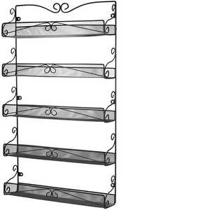 4 Tier Metal Spice Rack Organizer Countertop Storage Shelf Slanted Seasoning Jar Bottle Holder Stand <b>Kitchen</b> <b>Pantry</b> Caddy - Product Image 3