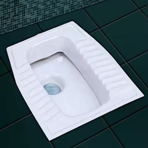Modern <b>Ceramic</b> Squatting Toilet <b>Pan</b> White Eastern Orissa WC Floor Mount Sanitary Ware For African Market Export - Product Image 4