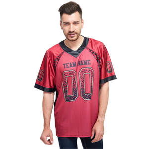OEM Sublimation Football Jersey Custom Personalized Casual Style 100 Percent Polyester Fleece Team Name Number Printed Shirt - Product Image 4