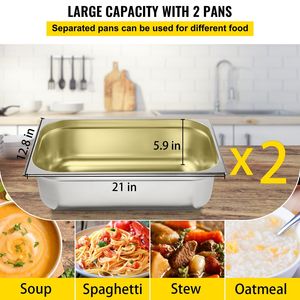 Scaldabagno elettrico commerciale professionale da tavolo a vapore in acciaio inossidabile a 2 pentole da 0 100 gradi C gamma ruote chiudibili a chiave per Catering - Product Image 4