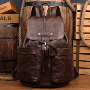 Mochila de Cuero Versátil e Impermeable, Antirrobo, Estilo Vintage, para Portátil, de Cuero Genuino, LBP-0445 - Product Image 5