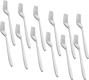 Ensemble de couverts en acier de haute qualité, fourchette à pâtes de 8 pouces, fourchette à fruits et salade, utilisable pour le petit-déjeuner et la table. - Product Image 6