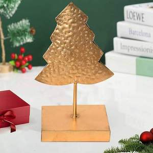 Élégant Arbre de Noël Moderne en Métal Fait Main et Peint à la Main, Finition Dorée, Personnalisable pour Maison, Bureau, Fêtes et Festivals – Meilleure Vente - Product Image 6