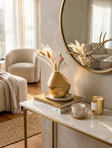 Hot Vantage Modern Fancy Luxury Premium Aluminum Raw Gold Fancy Metal Table Top Decorative Flower <b>Vase</b> Home Decorative <b>Mini</b> <b>Vase</b> - Product Image 1
