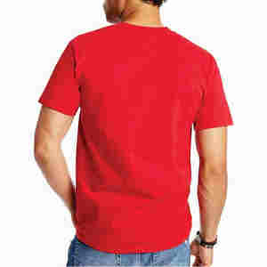 Camiseta de algodón pesado para hombre, 200G 270G, estilo retro, lavado, color liso, cuello redondo, manga corta, ropa urbana, venta al por mayor - Product Image 2