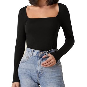 Camiseta informal elegante con estampado gráfico para mujer, top de algodón liso y elegante para mujer, camiseta informal de verano para mujer - Product Image 2