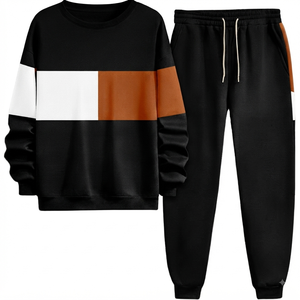 Men Tracksuit Casual Stand Collar Jackets Zipper Hoodies Sportwear <b>Pants</b> 2 Piece Sets Hip Hop Running Joggers Sports Suit - Product Image 5