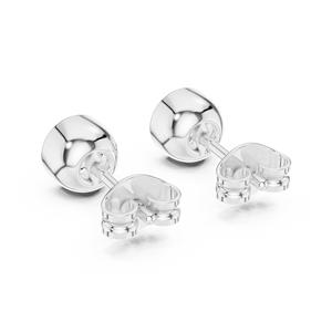 Luxury <b>Silver</b> Solitaire Lab Grown <b>Stud</b> Earrings IGI Certified Trendy Minimalist Unisex Engagement Wedding Anniversary Jewelry - Product Image 3