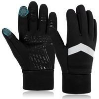 WARPRO INDUSTRY <b>Full</b> Finger PU Windproof Racing Gloves with Palm Guard Hook Loop Closure Non <b>Slip</b> Summer Outdoor Riding Male - Product Image 3