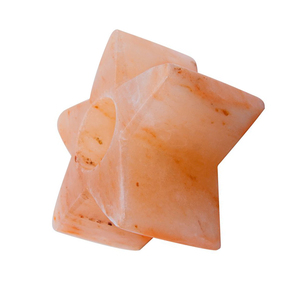 Himalayan Salt Star Tealight <b>Candle</b> Holder Handmade Natural <b>Pink</b> Crystal Eco-Friendly Modern Rustic Home Decoration Feng Shui - Product Image 4