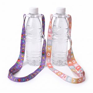 Cartoon <b>Water</b> <b>Bottle</b> Holder Lanyard with Cute Custom Design Safe Buckle Neck Loop for Children and Kids School Supplies - Product Image 4