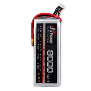 8000mAh 6S 25C Lipo 22.2V แบตเตอรี่โดรนควบคุมจากโรงงาน Guangdong ปลั๊ก XT60 168x65x51mm 1160g ได้รับการรับรอง CE - Product Image 3
