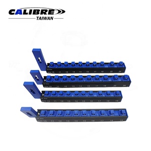 TAIWAN CALIBRE 1/4", 3/8" or 1/2" Dr. Trapezoid Single <b>Rail</b> Aluminum Socket Holder <b>Rack</b> - Product Image 6