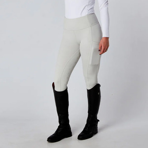 Leggings de equitación para mujer en oferta, ropa ecuestre hecha a medida, pantalones de montar con asiento de silicona completa y bolsillo lateral. - Product Image 6