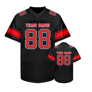 Vente en gros de maillots de football américain pour fans, en polyester mesh, personnalisation complète, impression à l'écran, fabricant d'uniformes - Product Image 4