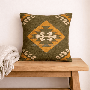 Solid Pattern Kilim Pillow Sham Handwoven Bohemian Decorative <b>Bench</b> <b>Cushion</b> Cover for Home Hotel or Hospital Use - Product Image 2
